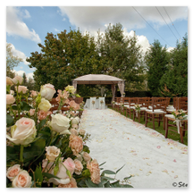 Un allestimento bellissimo per la celebrazione 