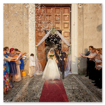 Uno dei momenti più belli all'uscita dalla Chiesa