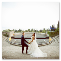 Gli Sposi sulla scalinata 